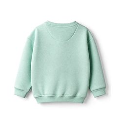Bonfino Knit Winter Wear Suit with Full Sleeves and Floral Applique in Aqua Blue