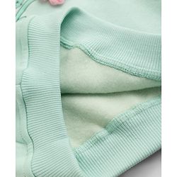 Bonfino Knit Winter Wear Suit with Full Sleeves and Floral Applique in Aqua Blue