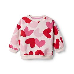 Bonfino Cotton Mix Knit Full Sleeves Winter Wear Suit With Heart Print- Pink