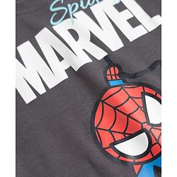 Bonfino Marvel Cotton T-Shirts with Half Sleeves and Avengers Print in Blue , White & Grey Pack of 3 for 3-6 Months