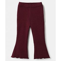 Bonfino Cotton Knit Port Royale Full Sleeves Oversized Winter Sweatshirt and Pyjama Set with Bow Print - White & Brown