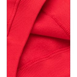 Bonfino Cotton Mix Knitfull Sleeves Winter Wear Set With Oversized Sweatshirt Bow Applique and All Over Bow Print in Red White