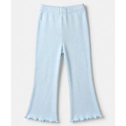 Bonfino Cotton Mix Knit Full Sleeves Oversized Winter Sweatshirt and Leggings Set With Bear Print - Pink & Aqua Blue