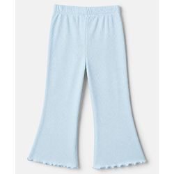 Bonfino Cotton Mix Knit Full Sleeves Oversized Winter Sweatshirt and Leggings Set With Bear Print - Pink & Aqua Blue