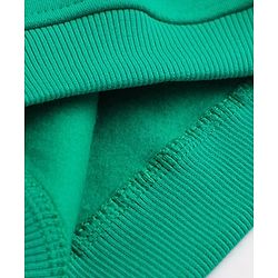 Bonfino Cotton Fleece Knit Full Sleeves Winter Wear Suit With Text Print - Green