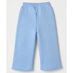 Bonfino Cotton Mixes Fleece Knit Full Drop Shoulder Sleeves Oversized Sweatshirt and Pant Set with Strawberry Print - Light Blue