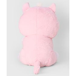 Bonfino Plush Cat Soft Toy 30 cm - Pink| Ultra Soft & Cuddly|Plush Snuggle Companion| Lightweight & Travel Friendly| BIS Certified| Ideal Gift for Babies & Kids| Home & Car Decor