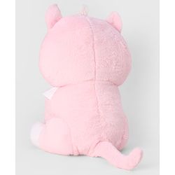 Bonfino Plush Cat Soft Toy 30 cm - Pink| Ultra Soft & Cuddly|Plush Snuggle Companion| Lightweight & Travel Friendly| BIS Certified| Ideal Gift for Babies & Kids| Home & Car Decor