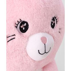 Bonfino Plush Cat Soft Toy 30 cm - Pink| Ultra Soft & Cuddly|Plush Snuggle Companion| Lightweight & Travel Friendly| BIS Certified| Ideal Gift for Babies & Kids| Home & Car Decor