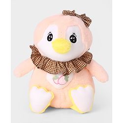 Bonfino Plush Chick Soft Toy 30 cm - Pink| Ultra Soft & Cuddly|Plush Snuggle Companion| Lightweight & Travel Friendly| BIS Certified| Ideal Gift for Babies & Kids| Home & Car Decor