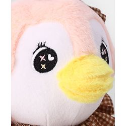 Bonfino Plush Chick Soft Toy 30 cm - Pink| Ultra Soft & Cuddly|Plush Snuggle Companion| Lightweight & Travel Friendly| BIS Certified| Ideal Gift for Babies & Kids| Home & Car Decor