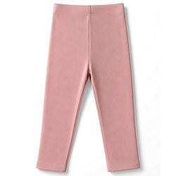 Bonfino 100% Cotton Knit Full Length Solid & Hearts Printed  Leggings Pack of 3 - Light Pink & White