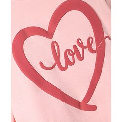 Bonfino 100% Cotton Knit Full Sleeves T-Shirt & Pyjama Night Suit with Heart Bear & Text Print Pack of 3- Pink White & Red