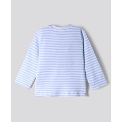 Bonfino Disney 100% Cotton Interlock Knit T-Shirt & Pyjama Night Suit with Mickey Mouse Graphic Print in White & Blue Pack of 3
