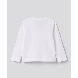 Bonfino Girls 100% Cotton Knit Full Sleeves T-Shirt & Pyjama Night Suit with Cherry & Pear Print Pack of 3 - Sky Blue Pink & White