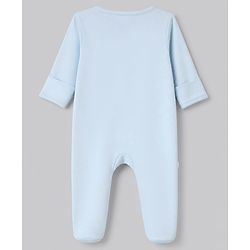 Bonfino 100% Cotton Knit Full Sleeves Sleep Suit with Cherry & Pear Print Pack of 3 - Pink White & Sky Blue