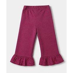Bonfino 100% Cotton Knit Half Sleeves T-Shirt and Pants Set With Cherry Print - Pink