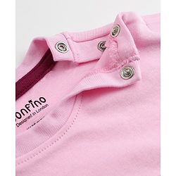 Bonfino 100% Cotton Knit Half Sleeves T-Shirt and Pants Set With Cherry Print - Pink
