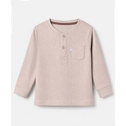 Bonfino Cotton Elastane Knit Drop Needle Structure Fabric Full Sleeves Co-Ords T-Shirt & Pyjama Night Suit with Home Grown Print Pack of 3 - Brown Beige & Navy Blue