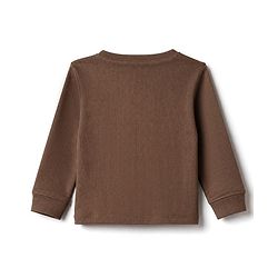 Bonfino Cotton Elastane Knit Drop Needle Structure Fabric Full Sleeves Co-Ords T-Shirt & Pyjama Night Suit with Home Grown Print Pack of 3 - Brown Beige & Navy Blue