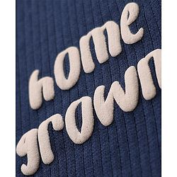 Bonfino Cotton Elastane Knit Drop Needle Structure Fabric Full Sleeves Co-Ords T-Shirt & Pyjama Night Suit with Home Grown Print Pack of 3 - Brown Beige & Navy Blue