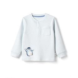 Bonfino Cotton Elastane Knit Drop Needle Structure Fabric Full Sleeves Co-Ords T-Shirt & Pyjama Night Suit with Bear Print Pack of 2 - Beige & Sky Blue