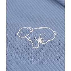 Bonfino Cotton Knit Full Sleeves Regular Round Neck Henley T-Shirts With Solid And Stripes Print Pack Of 3 - Blue & Beige