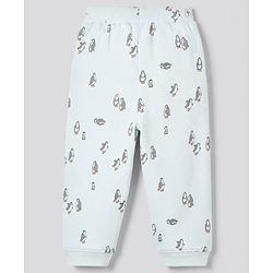 Bonfino Cotton Elastane Knit Drop Needle Structure Fabric Full Sleeves Co-Ords T-Shirt & Pyjama Night Suit with Penguin Print Pack of 3 - Sky Blue Blue & Pink