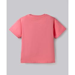 Bonfino Disney Cotton T-Shirts with Half Sleeves and Minnie Mouse and Daisy Duck Print Pack of 2 - Pink & Yellow