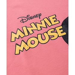 Bonfino Disney Cotton T-Shirts with Half Sleeves and Minnie Mouse and Daisy Duck Print Pack of 2 - Pink & Yellow