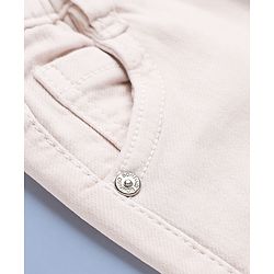Bonfino Woven Full Length Solid Baggy Fit Jeans - OffWhite