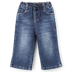 Bonfino Woven Full Length Washed Jeans - Neavy Blue