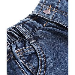 Bonfino Woven Full length Washed Jeans - Neavy Blue