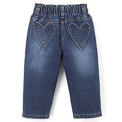 Bonfino Woven Full length Washed Jeans - Neavy Blue