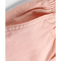 Bonfino Woven Full Length Wide Leg Solid Jeans - Light Pink