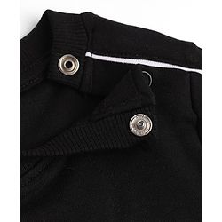 Bonfino Marvel Interlock Knit T-Shirt with Full Sleeves and Avengers Print - Black