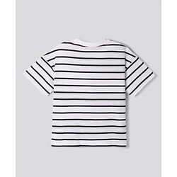 Bonfino Disney Cotton T-Shirts with Half Sleeves and Mickey Mouse Print in White/Blue Pack of 2 for 9-12 Months