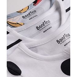 Bonfino Disney 100% Cotton Interlock Knit Full Sleeves Striped Sleep Suits with Mickey Mouse Graphic Print Pack of 3 - White, Light Blue