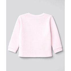 Bonfino 100% Cotton Knit Full Sleeves T-Shirt & Pyjama Night Suit with Heart & Bow Print - Pink
