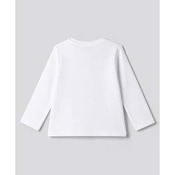 Bonfino 100% Cotton Waffle Knit Full Sleeves T-Shirt & Pajama Night Suit with Heart Embroidery - White, Purple