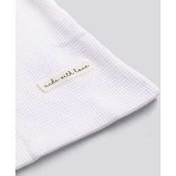 Bonfino 100% Cotton Waffle Knit Full Sleeves T-Shirt & Pajama Night Suit with Heart Embroidery - White, Purple