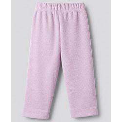 Bonfino 100% Cotton Waffle Knit Full Sleeves T-Shirt & Pajama Night Suit with Heart Embroidery - White, Purple