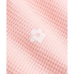 Bonfino 100% Cotton Knit Front Open Full Sleeves T-Shirt & Pyjama Night Suit with Heart Floral & Polka Dot Print Pack of 3 - Pink Peach White