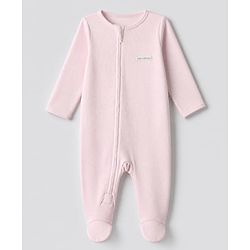 Bonfino 100% Cotton Waffle Knit Full Sleeves Sleep Suit with Heart Print & Made with Love Patch Pack of 3 - White, Light Pink, Peach