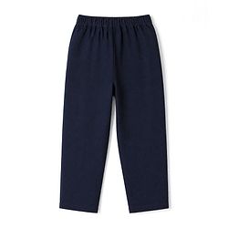 Bonfino 100% Cotton Woven Double Gauge Half Sleeves Shirt & Trouser Set - White & Navy Blue