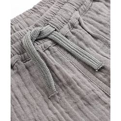 Bonfino 100% Cotton Woven Double Gauze Pull on Short - Grey