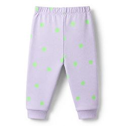 Bonfino 100% Cotton Knit Full Sleeves Co-Ords T-Shirt & Pyjama Night Suit with Polka Dots Print Set of 3 - Pink Lavender & Yellow