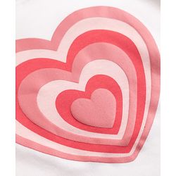 Bnfino 100 % Cotton Knit Full Sleeves T-Shirt & Pyjama Night Suit with Heart Print - White