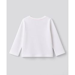 Bnfino 100 % Cotton Knit Full Sleeves T-Shirt & Pyjama Night Suit with Heart Print - White