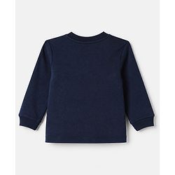 Bonfino 100% Cotton Yarn Dyed Knit Full Sleeves Co-ord Striped T-Shirt & Pajama Night Suit with Walrus & Polar Bear Print Pack of 2 - Navy Blue & Light Blue